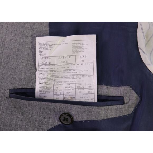 Suitsupply Lazio Solid 2-Btn Wool Suit Blazer Jacket 40R - Picture 11 of 11